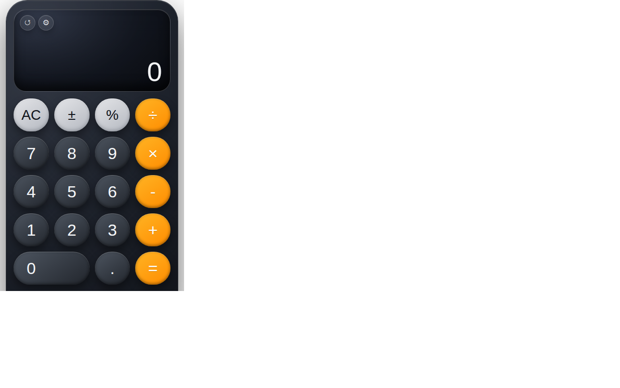 Popup d'extensió de la calculadora